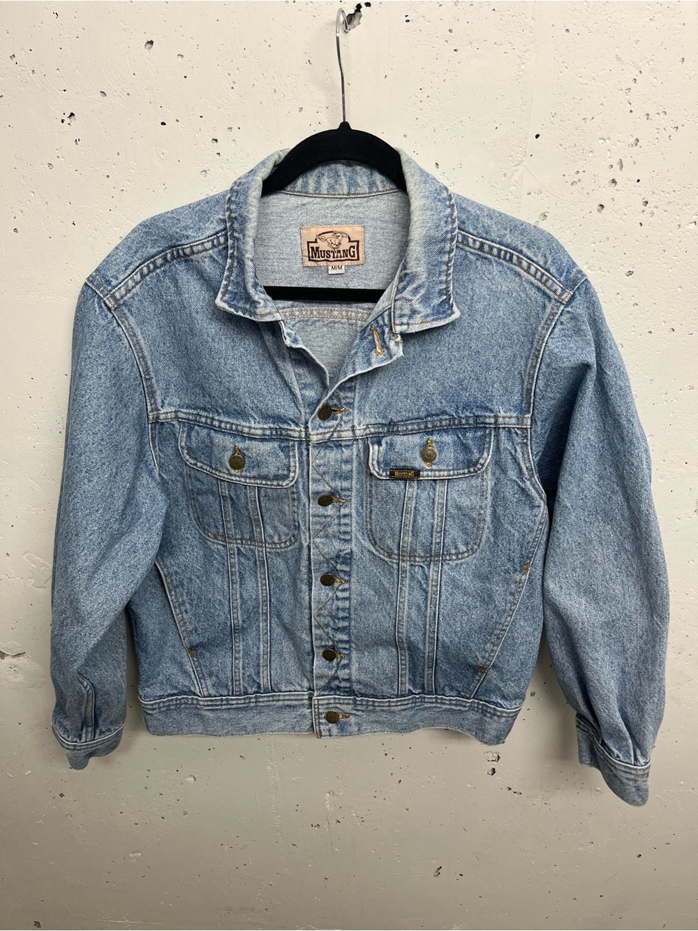 Vintage light wash denim jacket